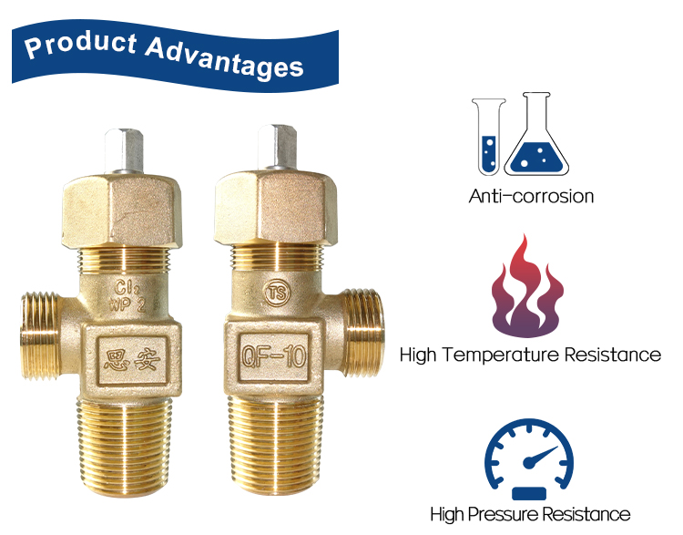 Direct seal brass cylinder valve for high purity gases - D203