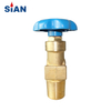 QF-6A High Quality Industrial Gas Range Nitrogen Oxygen Air Cylinder Valve Brass Flapper Type Gas Valve