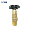 CGA320B CO2 Cylinder Axial Type Valve Brass From China Valve Factory Ningbo Fuhua SiAN Brand