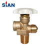 SiAN Brass Safety 100 Pound LPG Cylinder POL Valves For 100 lb Propane Tank