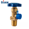 Brass Zinc Oxygen Gas Cylinder Valve For Industrial