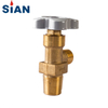 Brass Nitrogen Argon Helium Gas Cylinder Valve