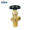 CGA320B CO2 Cylinder Axial Type Valve Brass From China Valve Factory Ningbo Fuhua SiAN Brand