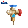 SiAN Industrial Gas Double Freon Refrigerant Recovery Cylinder Valves With TPED Approved