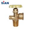 SiAN Brass LPG V6S2 Cylinder POL Valve Propane Tank Gas Control Valves Manufacturer