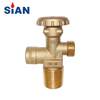 SiAN V5 LPG F-type Cylinder Gas Control Valves TPED Certification For Europe