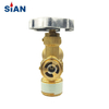 100 Pound LPG Gas Cylinder Valve MX100 Safety LPG POL Valve For Mexico