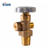 Copper Nitrogen Helium Argon Gas Cylinder Valve