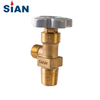 Brass Nitrogen Argon Helium Gas Cylinder Valve