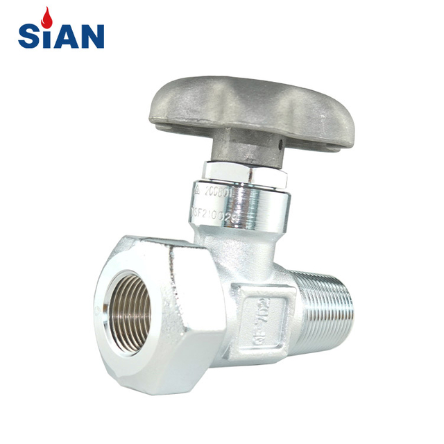 QF-7D2 Reliable SiAN Brand Industrial Gas Range O2/Air/N2 Cylinder Axial Type Brass Gas Valve