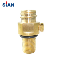 Soda Water Maker Valve CO2 Valve For Aluminum Bottle PI MARK Certification ISO V Product Standard