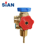 SiAN Industrial Gas Double Freon Refrigerant Recovery Cylinder Valves With TPED Approved