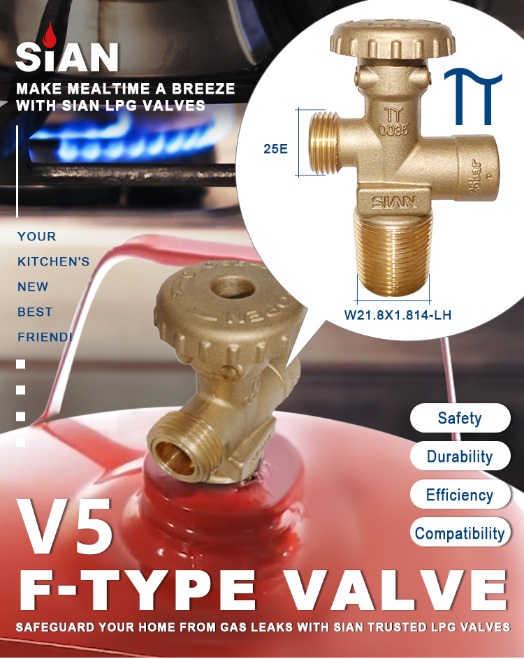 SiAN V5 F-Type LPG Cylinder Valves (1)