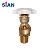 SiAN Brass Safety 100 Pound LPG Cylinder POL Valves For 100 lb Propane Tank