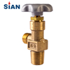 Brass High Pressure Changeover Gas Cylinder Valve