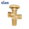 SiAN LPG F-Type PV05 Handwheel Brass Safety Gas Cylinder Control Valve