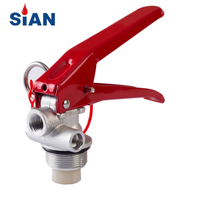 SiAN Brand Aluminum Alloy Forged Valve With Safety Device For Dry Powder Fire Extinguisher