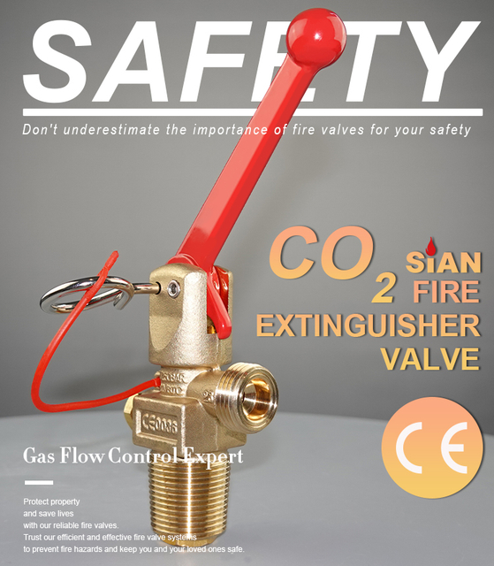 SiAN High-Performance Carbon Dioxide Extinguisher Valves Reliable Fire Protection CO2 Valves
