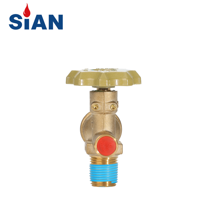 LPG cylinder valve testing and quality control inspection