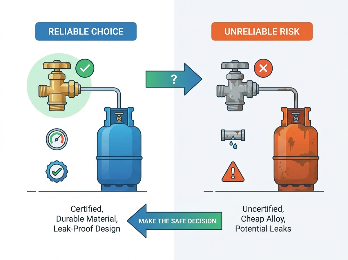 LPG cylinder valve